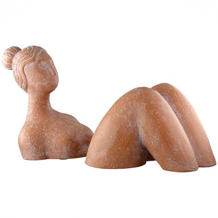 Set de 2, Figurină, Femeie, Rășină sintetică, portocaliu, PU 2, L. 12 cm, L. 22 cm, H 12 cm [2]