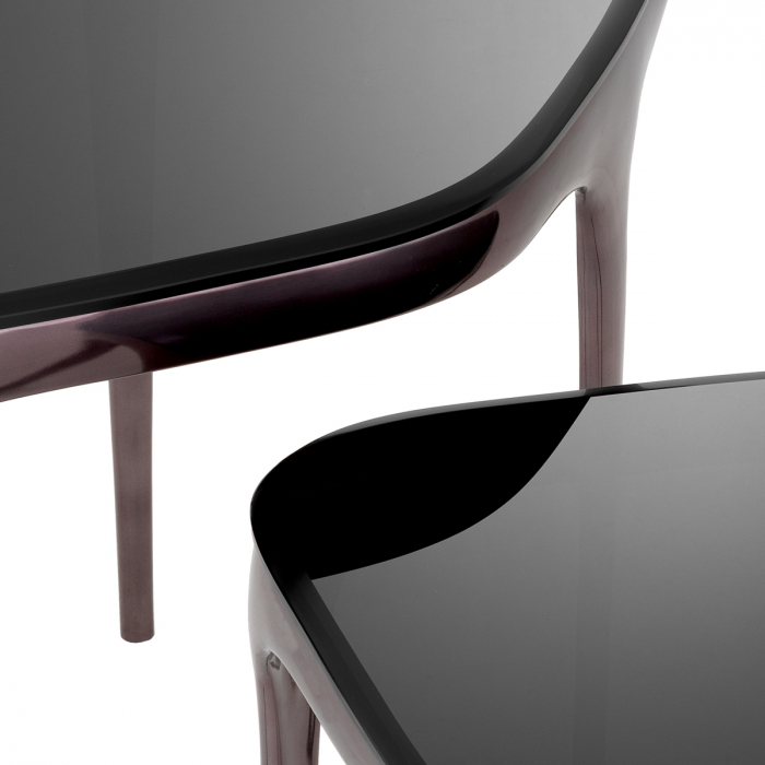 Set de 2 măsuțe laterale Deacon, finisaj nichel negru [5]