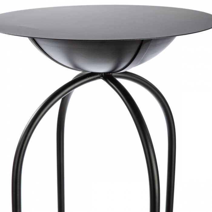 Set de 2, Postament decorativ, Metal, negru, PU 1, H 99 cm, D 35 cm [3]