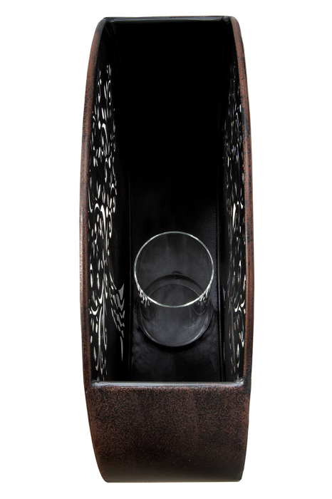 Set de 2, Suport lumanare, „Gartenbaum”, Metal, maro, PU 1, L. 13 cm [3]