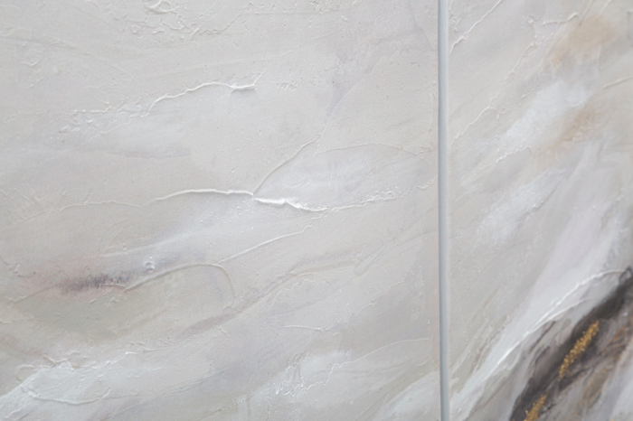 Set de 3 tablouri Monty, lemn de pin/panza, multicolor, 45X2.7X80-60X2.7X80 cm [5]