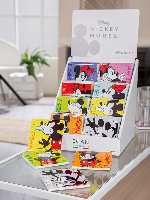 Set de 40, Disney, Coaster, Mickey & Minnie I am, Porțelan, multicolor, PU 1, 8 buc. asortate, L. 9 cm, H. 9 cm [9]