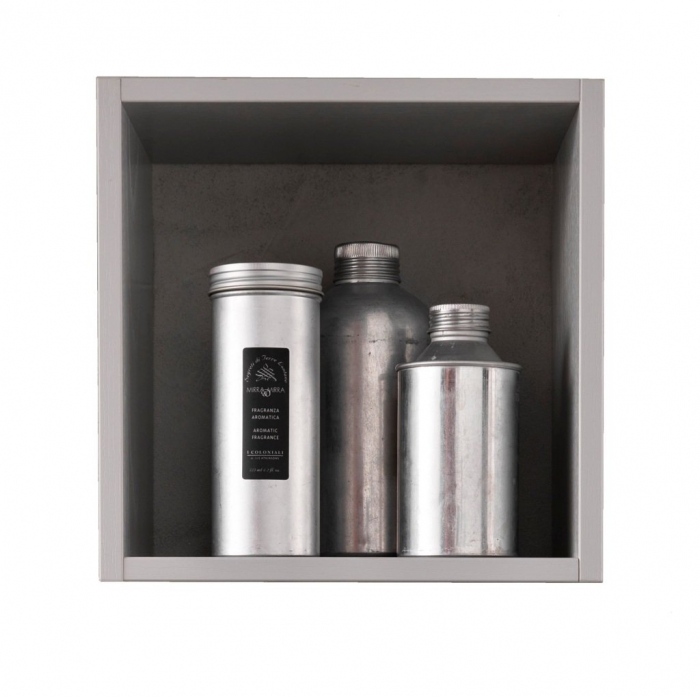 Set de baie cu 6 piese PERTH, Melamina/Aluminiu/Abs/Sticla/Ceramica/Metal, Alb, 160x46.5x190 cm [9]