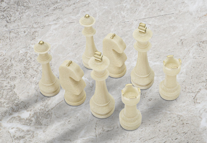 Set de sah cu 8 piese asortate, ø 4,4x9,2-4,3x13,3-5x16-4,5x10,3 cm [9]