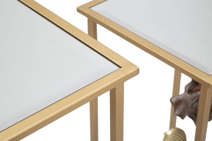 Set Masa 2 Buc, Flori, 36X36X70-30X30X60 cm [8]