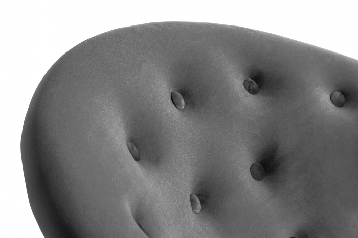 Sezlong living Diana Classic, Gri inchis, 151x82x81 cm [6]