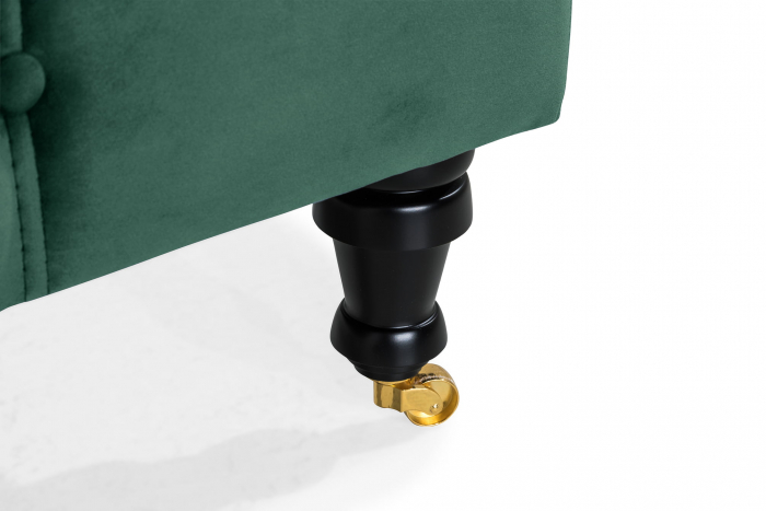 Sezlong living Diana, Verde inchis, 165x88x70 cm [10]