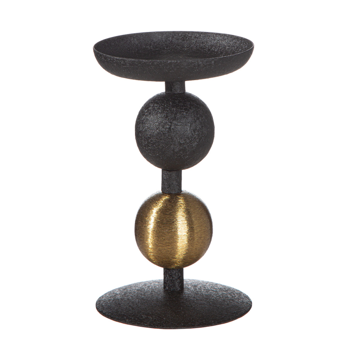 Sfesnic, Sfera, „Luipaard”, Fier, negru, PU 4, H 16,5 cm, A. 10 cm [3]