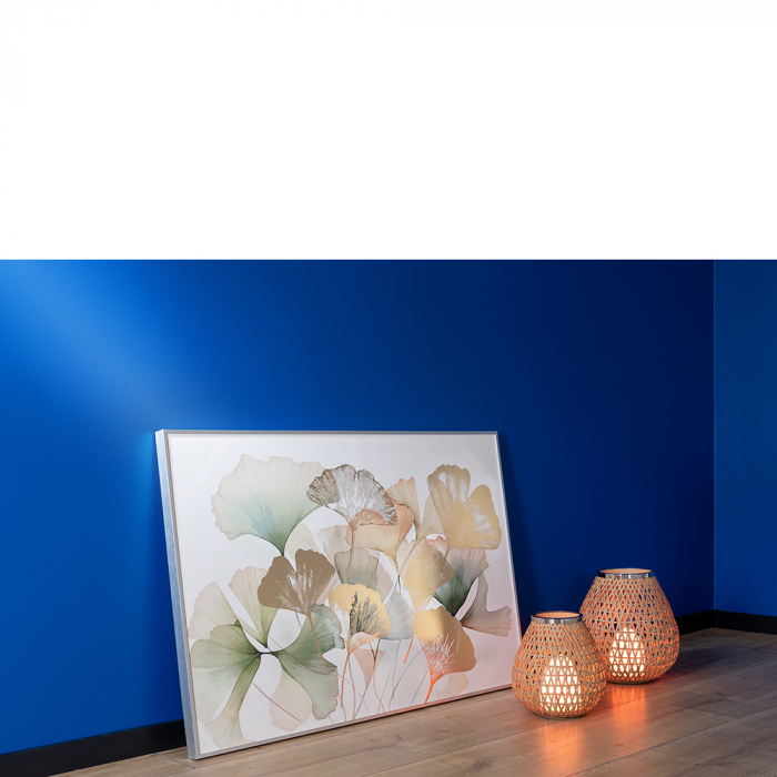 SHONA, Felinar fără sticlă, vopsit în câmp electrostatic, neted, culoare argintie, natural, L. 26 cm, l. 26 cm, H 27,5 cm, D 26 cm [7]