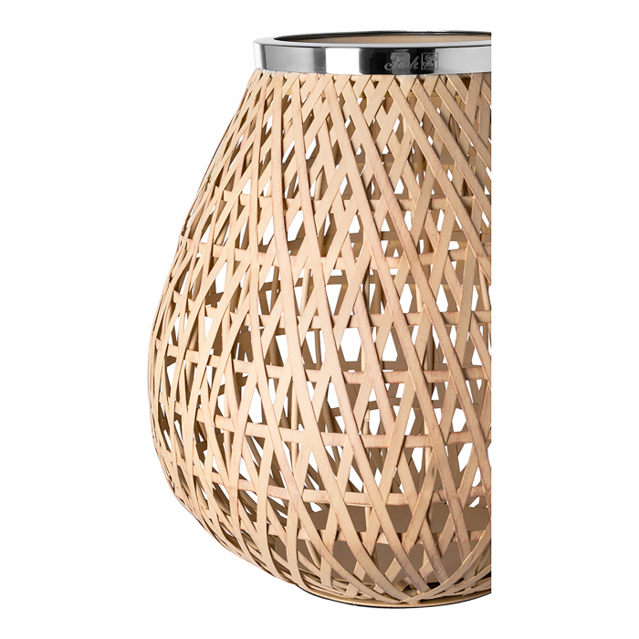 SHONA, Felinar fără sticlă, vopsit în câmp electrostatic, neted, culoare argintie, natural, L. 26 cm, l. 26 cm, H 27,5 cm, D 26 cm [3]