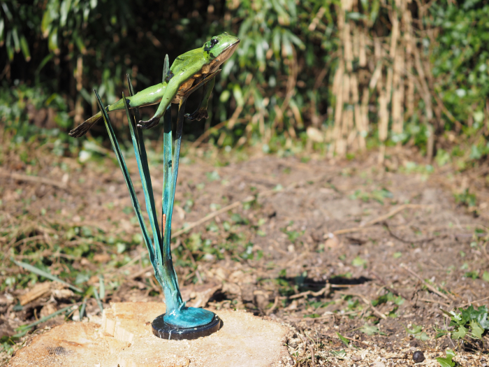 Statuie bronz, Broască săritoare (în sus) [2]