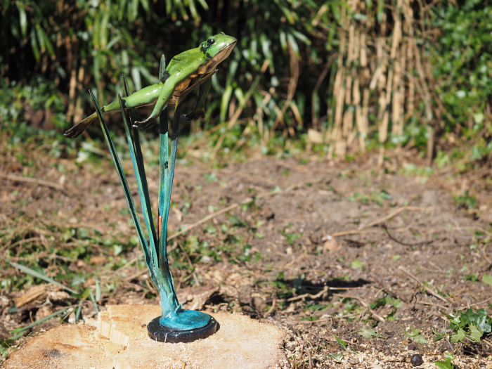 Statuie bronz, Broască săritoare (în sus) [3]