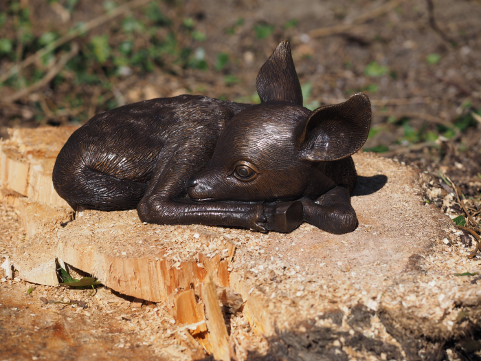 Statuie bronz, Căprioară [3]