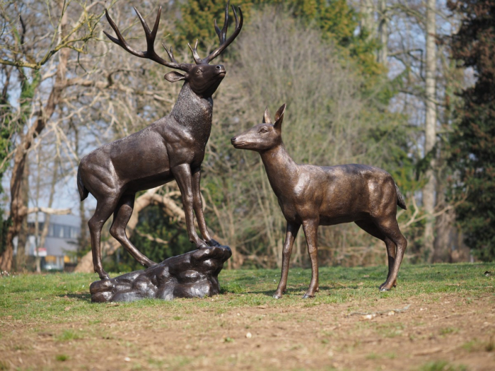 Statuie bronz, Cerb femelă [3]