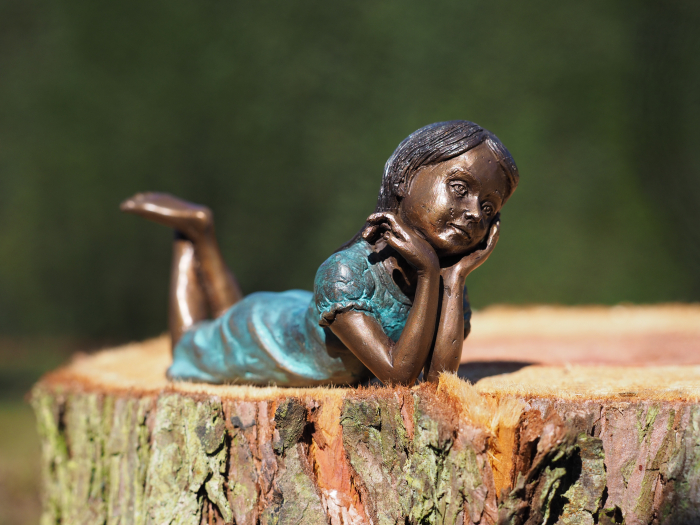 Statuie bronz, Fată 7 x 5 x 15 cm [4]