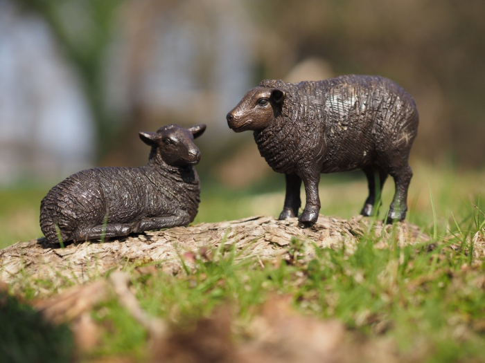 Statuie bronz, Oaie 9 x 6 x 13 cm [6]