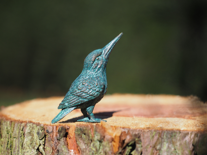 Statuie bronz, Pasăre cu cioc lung 10 x 5 x 8 cm [2]