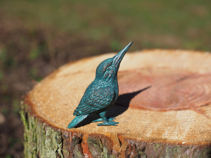 Statuie bronz, Pasăre cu cioc lung 10 x 5 x 8 cm [4]