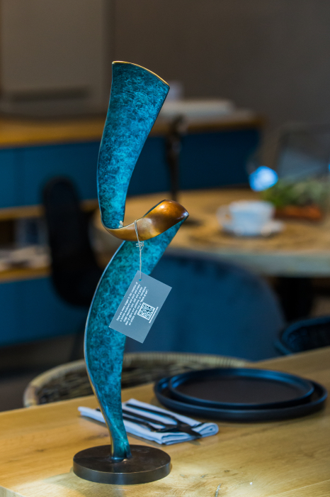 Sculptura HELIX, Bronz, 56 x 13 x 13 cm [2]