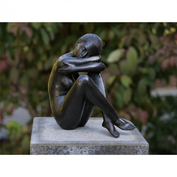Statuie femeie nud, Bronz, 27 x 20 x 17 cm [2]