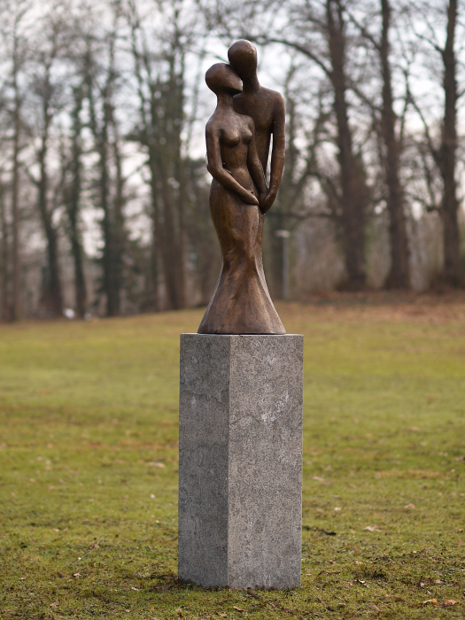 Statuie iubire moderna, Bronz, 95 X 30 X 30 cm [3]