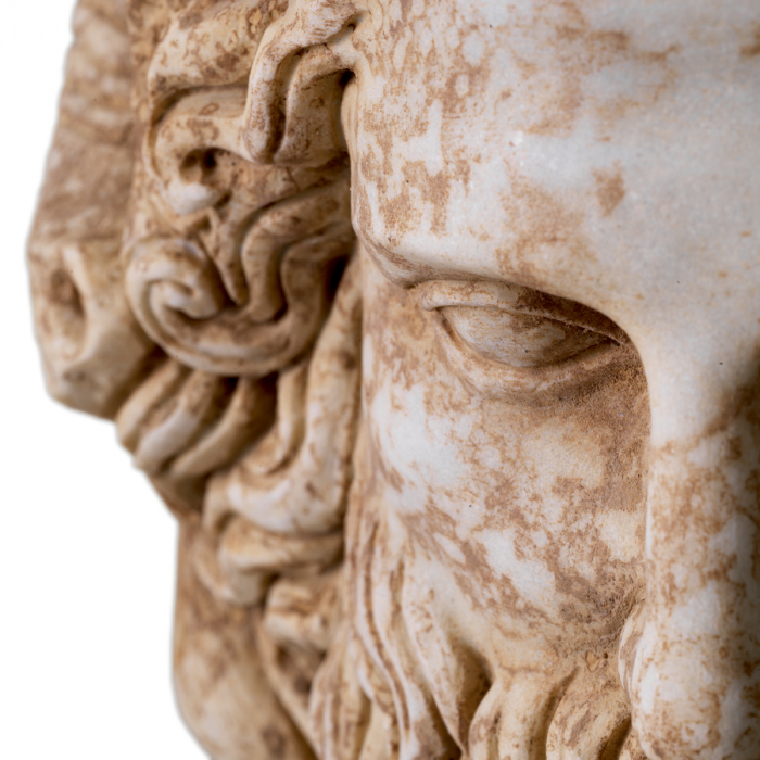 Statuie Zeus marmura aspect antic, Dims: W. 26 | D. 20 | H. 40 (CM) [7]