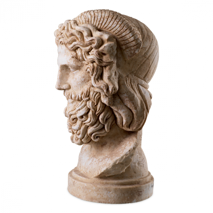 Statuie Zeus marmura aspect antic, Dims: W. 26 | D. 20 | H. 40 (CM) [5]