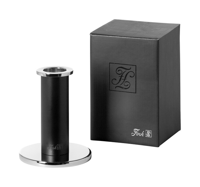 STRATO, Suport lumânare, vopsit cu pulbere neagră, nichel, h. 11,7 cm [3]