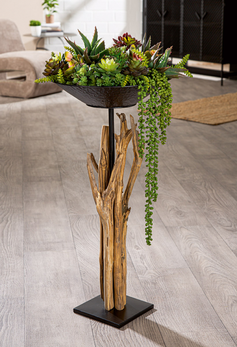 Suport, bol, Metal, negru, culori naturale, PU 2, H 75 cm, D 37 cm [5]