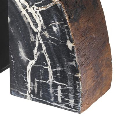 Suport carte, Opia din lemn pietrificat set de 2, Dims: L. 8 | W. 11 | H. 20  (CM) [7]