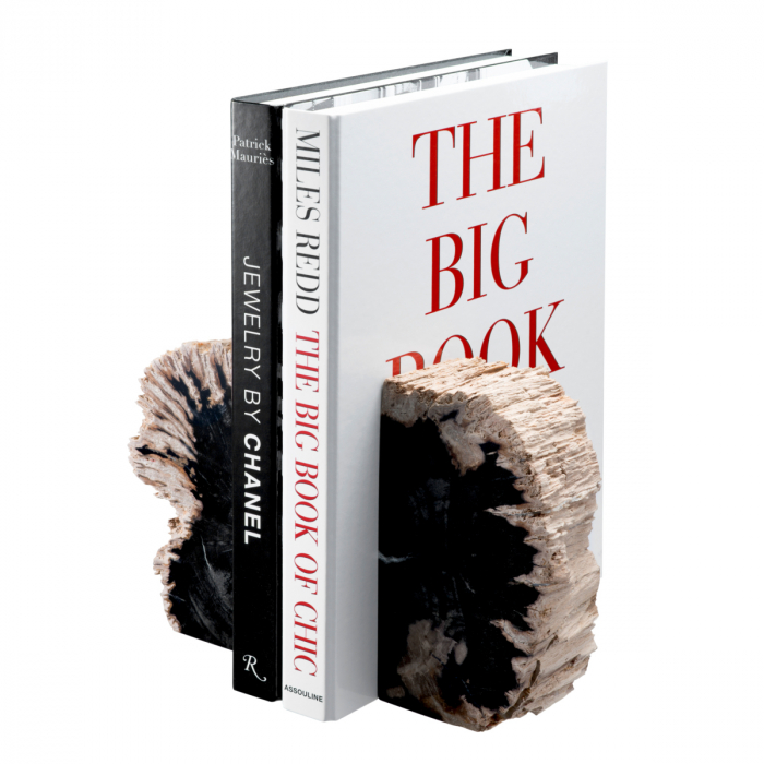 Suport carte, Opia din lemn pietrificat set de 2, Dims: L. 8 | W. 11 | H. 20  (CM) [3]