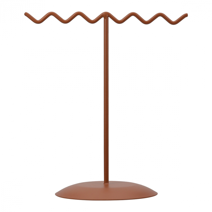 Suport de bijuterii, Curly, Metal, maro, gri, PU 16, 2 buc. asortate, L. 8,5 cm, L. 13,5 cm, H. 15 cm [2]