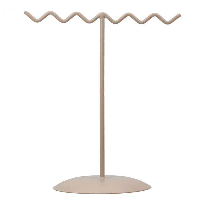 Suport de bijuterii, Curly, Metal, maro, gri, PU 16, 2 buc. asortate, L. 8,5 cm, L. 13,5 cm, H. 15 cm [3]