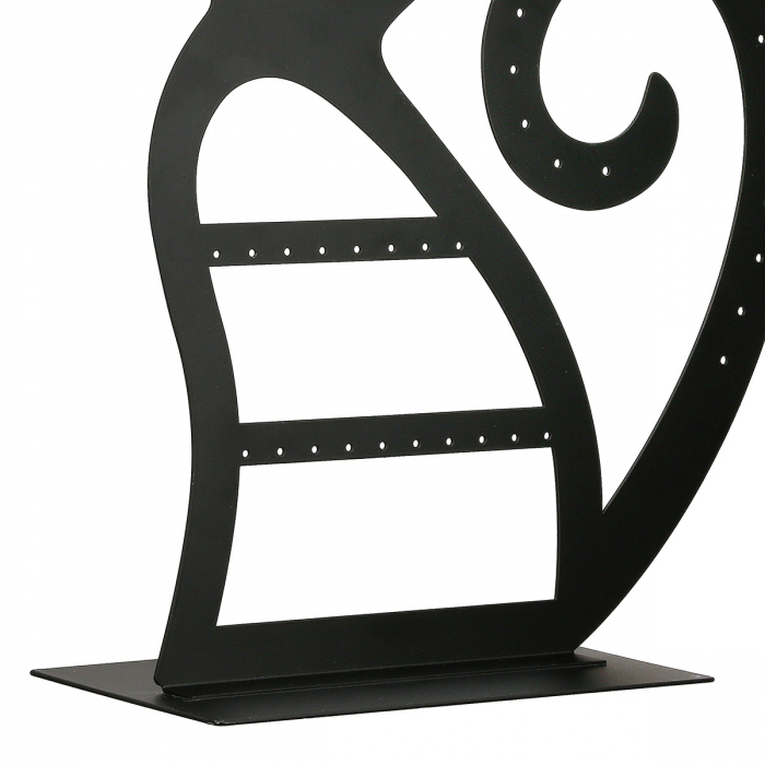 Suport de bijuterii, Pisica, Mila, Metal, negru, PU 4, L. 9 cm, L. 20 cm, H. 26 cm [4]