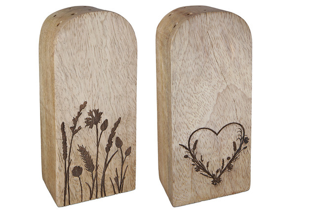 SET 2 suport de flori, WILD FLOWER, Lemn, set 2, 4.5X6.5X15 cm [2]