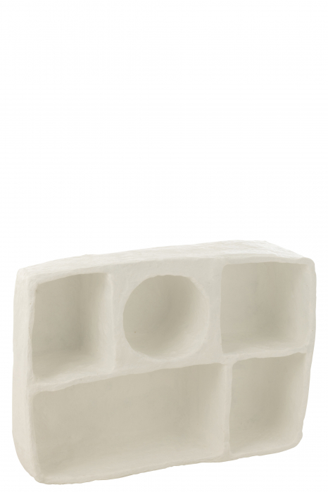 Suport de perete, Flint, Paper Mache, Alb L, L 60| W 80| H 20 cm [2]