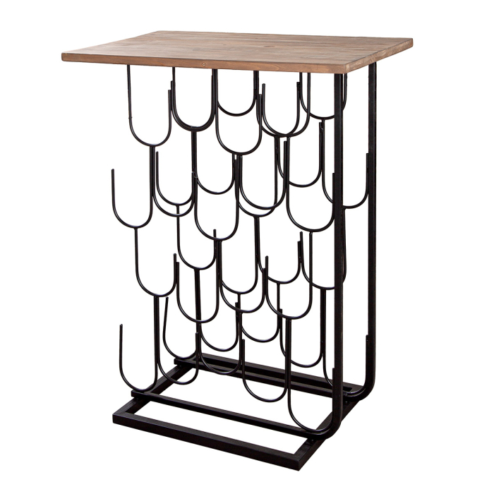 Suport de vinuri, "Xenia", Fier, negru, PU 1, L. 38 cm, l. 60 cm, H 87 cm [3]