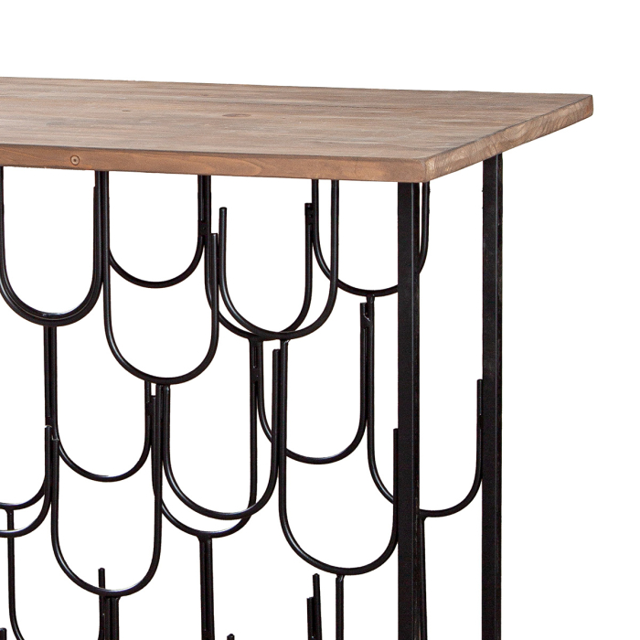 Suport de vinuri, "Xenia", Fier, negru, PU 1, L. 38 cm, l. 60 cm, H 87 cm [2]