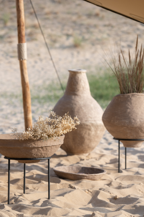 Suport flori, Hartie, Maro, 50.5x50.5x45 cm [3]