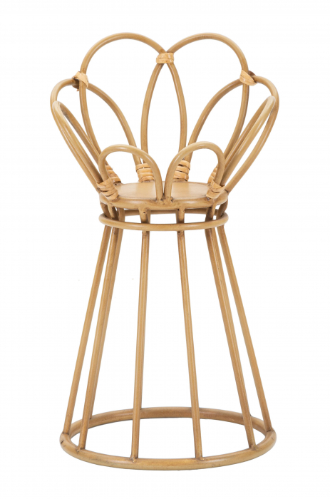 Suport ghiveci PANAMA TOWER, Maro, Fier/Ratan sintetic, 48x28x28 cm [6]