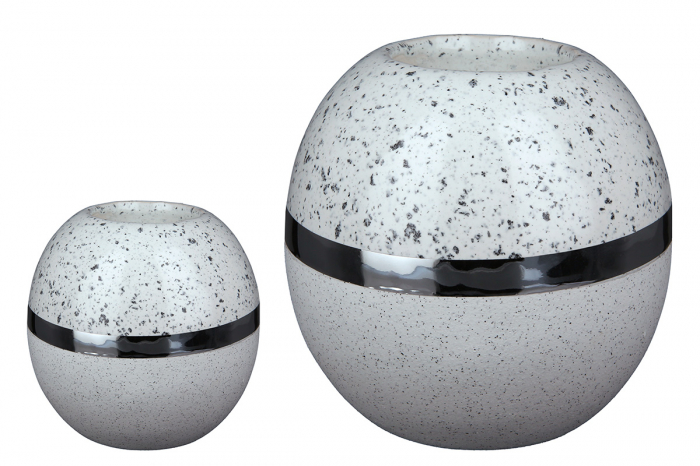 Suport lumanare Algarve, Ceramica, Multicolor, 10.5x10x10.5 cm [2]