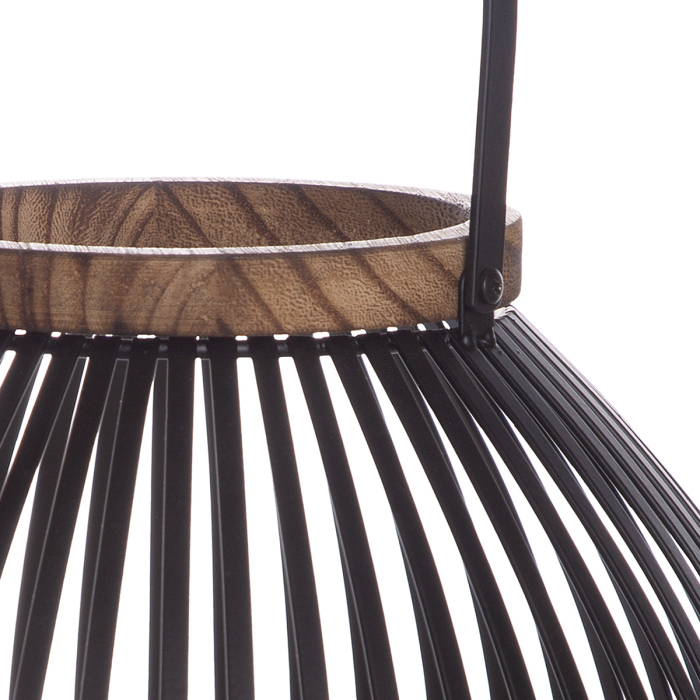 Suport lumanare, „Bastia”, Metal, negru, PU 2, H 26 cm, A. 28 cm [2]