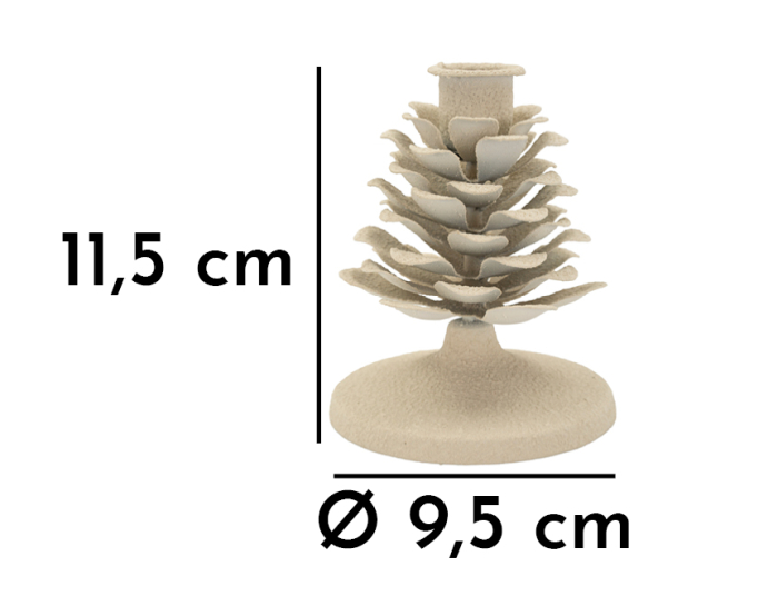 Suport lumanare, Con de pin, 9,5x11,5 [6]