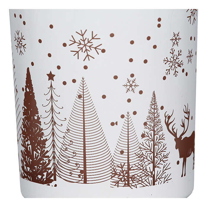 Suport lumanare Dreamland, sticla, roz/alb, 8x7 cm [4]