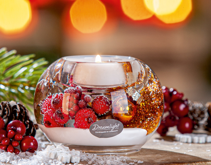 Suport lumanare Dreamlight, tip pastila, Mercur Smart, „Binecuvantari de cupru”, sticla, culoarea cuprului, PU 6, H 6 cm, A. 8 cm [2]