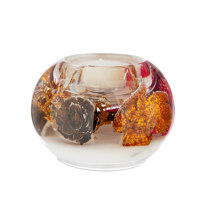 Suport lumanare Dreamlight, tip pastila, Mercur Smart, „Binecuvantari de cupru”, sticla, culoarea cuprului, PU 6, H 6 cm, A. 8 cm [3]