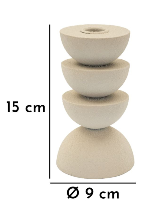 Suport lumanare, dune pix cm ø 9x15 [6]