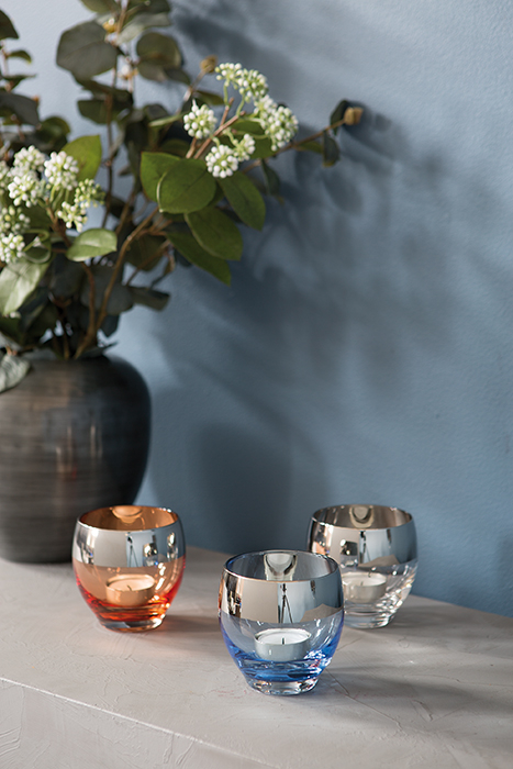 Suport lumanare EMILIA, sticla, 9.5x9 cm [2]