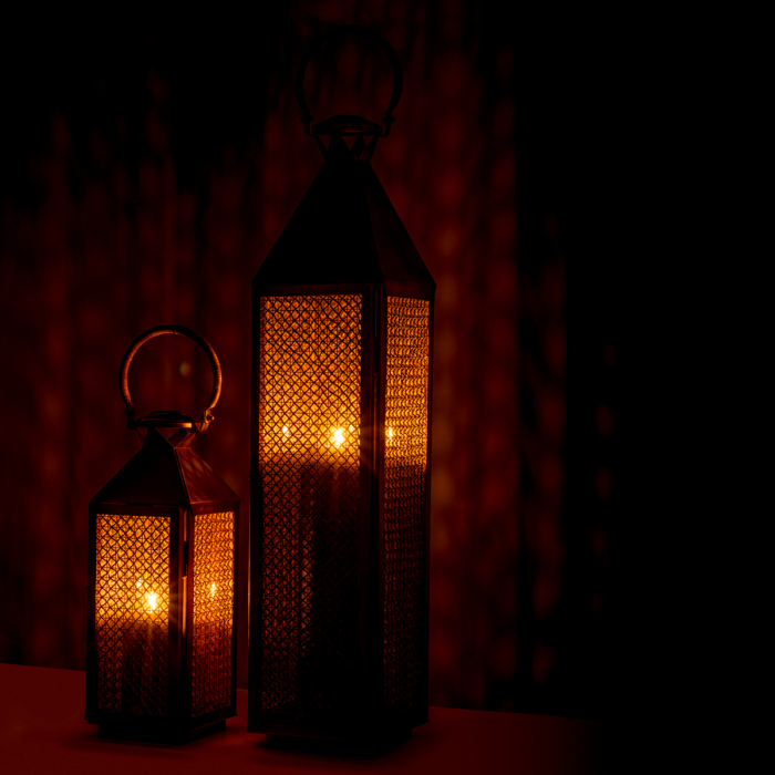 Suport lumanare Hurricane, Festival S, finisaj din alamă vintage , Dims: L. 20 | W. 18.5 | H. 67 (CM) [7]