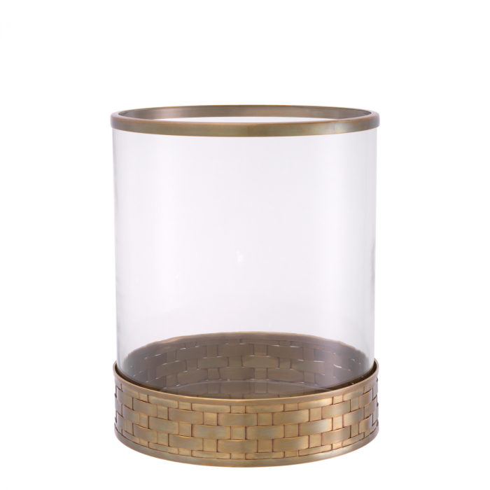 Suport lumanare Hurricane, Lausanne finisaj din alamă vintage S, Dims: Ø 22.5 | H. 27  (CM) [3]